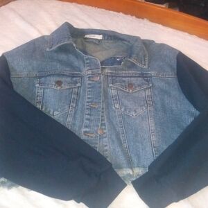 Mod Ref Denim Jacket with Navy Sleeves